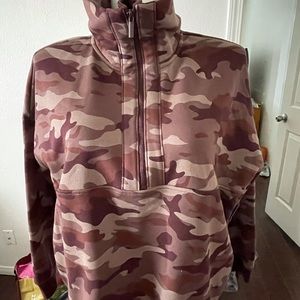 Old Navy half zip French terry funnel neck s-shirt